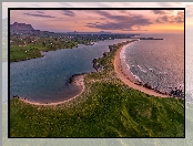 Wybrzeże, Hrabstwo Sligo, Streedagh Beach, Irlandia, Plaża, Góra, Ben Bulben, Morze