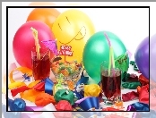 Baloniki, Słodycze, Urodziny