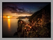 Zachód Słońca, Vernazza, Cinque Terre, Włochy, Wybrzeże