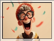 Grafika, Wesoły, Okulary, Śmieszne, Czapka, Mężczyzna