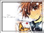 śnieg, Tsubasa Reservoir Chronicles, chłopak, zwierzątko