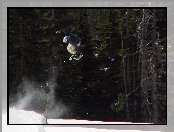 Snowbording, snowboardzista, deska , śnieg