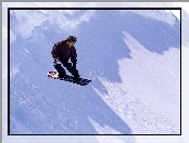 Snowbording, zima, deska , śnieg