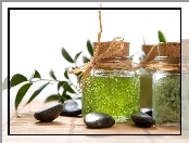 Dekoracja, SPA, Minerały, Słoiki, Kamyczki
