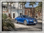 GT Speed, Bentley, Niebieski, Palmy, Continental, Dom