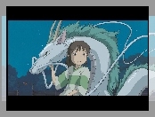 Spirited Away, chłopak, zwierz