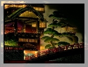 Spirited Away, dom, drzewa