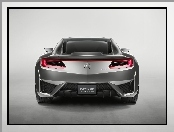 Srebrna, Acura NSX, Tył