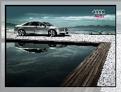 Srebrne, Audi A8, Basen