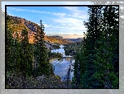 Stany Zjednoczone, Góry, Świerki, Kalifornia, Hrabstwo Mono, Góra Mammoth Mountain, Jeziora Twin Lakes