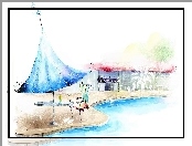 Basen, Stoli, Parasol
