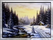 Zima, Strumyk, Domek