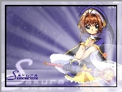 Cardcaptor Sakura, napisy, czapka, kobieta, sukienka