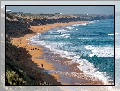 Surfer, Wybrzeże, Plaża, Morze, Fale