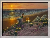 Urodzinowy, Szampan, Plaża