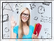 Szkoła, Uczennica, Matematyka, Geometria, Wzory