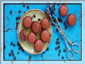 Talerz, Makaroniki, Ziarna, Kawy, Szczypce
