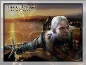 talizman, The Witcher, mężczyzna, miecz, amulet