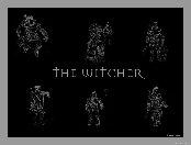 The Witcher, miecz, szkic, wojownik