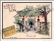 Under The Tuscan Sun, drzewa, rysunek, dom