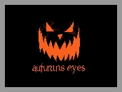 Tło, Napis, Straszny, Grafika, Uśmiech, Autumns eyes, Halloween, Czarne