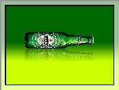 Tło, Butelka, Heineken, Zielono, Żółte