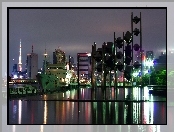 Tokio, Statek, Miasto, Nocą
