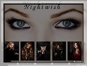 twarze, Nightwish, oczy, spojrzenie, zespół