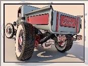 Zabytkowy, Tył, Ford Model A Pickup Rod, 1930