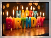 Urodziny, Świeczki, Życzenia