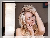 Uśmiech, Portret, Kobieta, Blondynka