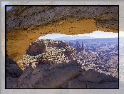 Skały, Stan Utah, Stany Zjednoczone, Góry, Słońce, Roślinność, Park Narodowy Canyonlands