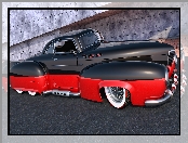 Samochód, V8 Helmet Rod, Czarno-czerwony, Rat Rod