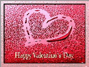 Happy Valentines Day, Walentynki, Serce, Krople, Wody