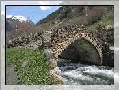 Valira, Pireneje, Andora, Mostek, Rzeka, Kamienny