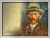 Vincent Van Gogh, Autoportret, W Szarym Kapeluszu