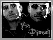 Vin Diesel, okulary, twarz