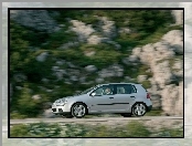 Volkswagen Golf 5, Srebrny, Lewy bok