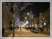 Miasto, Warszawa, Nocą