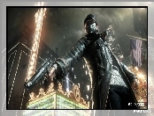 Watch Dogs, Miasto, Mężczyzna, Pistolet