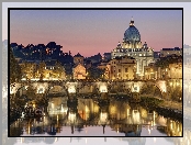 Most, Rzym, Włochy, Św. Anioła, Bazylika, Św. Piotra, Watykan