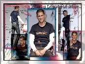 Wentworth Miller, granatowy t-shirt