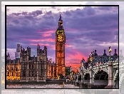 Pałac Westminster, Wielka Brytania, Londyn, Anglia, Big Ben