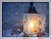 Kompozycja, Świeczka, Boże, Ogień, Świąteczna, Narodzenie, Święta, Lampion