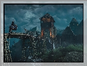 Baszta, Most, Wiedźmin 3 Dziki Gon, Koń, Drewniana, Geralt z Rivii