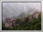 Wielki Mur Chiński, Cegły, Drzewa, Baszta