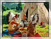 Indianie, Wigwam, Polana