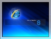 Windows, Tło, Internet Explorer 8, Granatowe