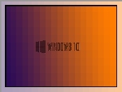 Windows 10, Pomarańczowy, Logo, Czarny