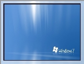 Windows 7, Tło, Niebieskie, Świetliste
